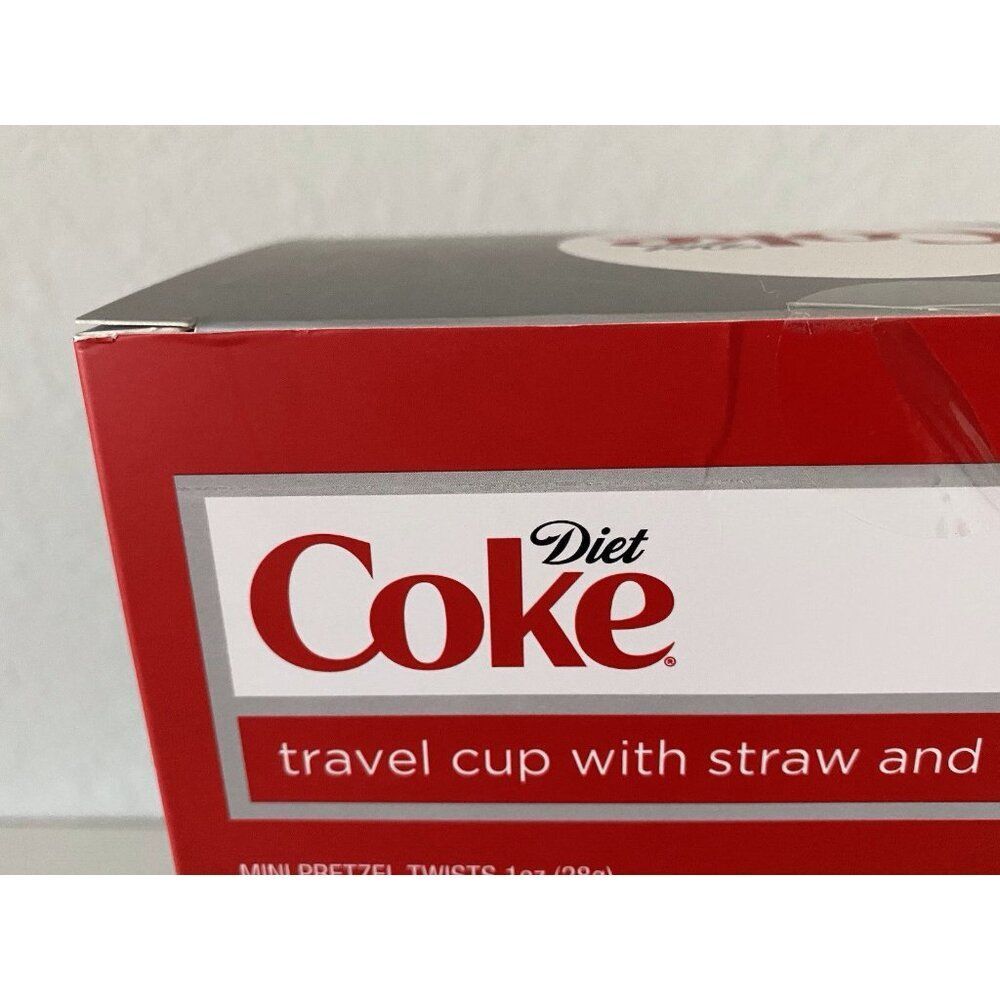I Love DIET COKE 40 Oz Stainless Steel TUMBLER TRAVEL CUP W/STRAW Gift Box NEW - Picture 9 of 11